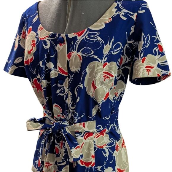60s MCM Ja-Na of Hawaii floral print long‎ dress - Picture 1 of 5